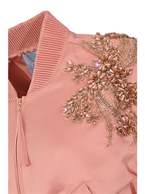 Bomber in duchesse con ricamo gioiello BLUGIRL | RA6057 T273A61220